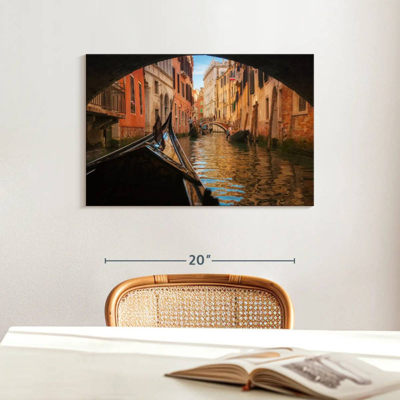 Ravi sous le pont, H 16 po x l 24 po