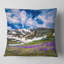 Coussin imprimé crocus floral-29061326-29061330