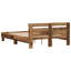 Vidaxl Wood Bed Frame with LED Durable-113970981-113970984