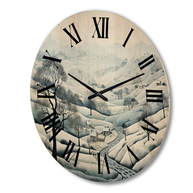 Horloge murale surdimensionnée en bois, Très grand