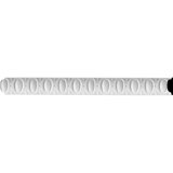 Middlesborough 1 1/4"H x 94 1/2"W x 3/8"D Egg and Dart Panel Moulding