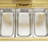 3-Grid Rectangle Stainless Steel Chafing Dish Buffet Warmer With Glass Window Lid