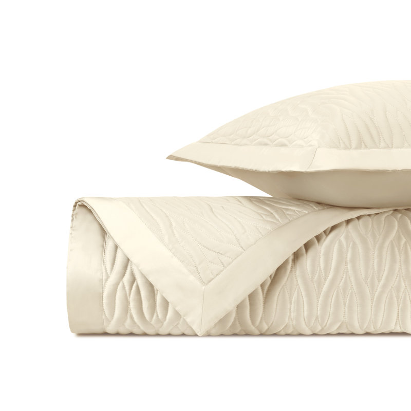 Napa RS QLT Egyptian Certified Cotton Coverlet, Ivory, King Coverlet