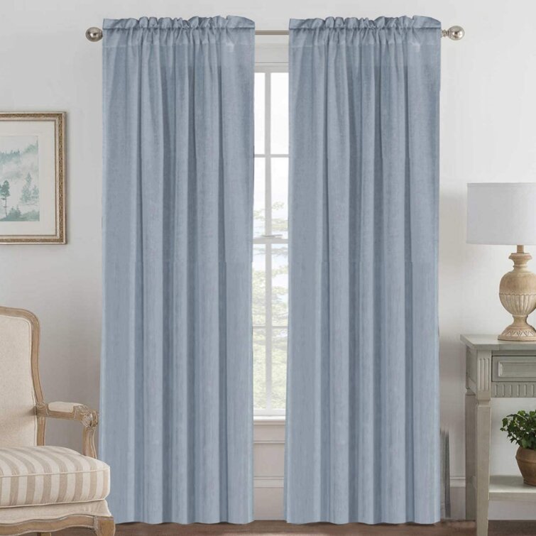 Wyckoff Linen Semi-Sheer Curtain Pair