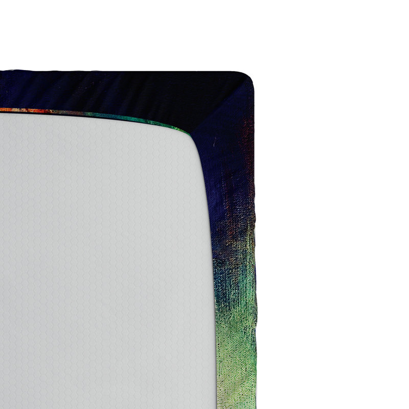 Microfiber Abstract Fitted Sheet, Twin Fitted Sheet