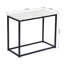 Table d'appoint contemporaine avec plateau en marbre avec rangement 28 "Contemporary