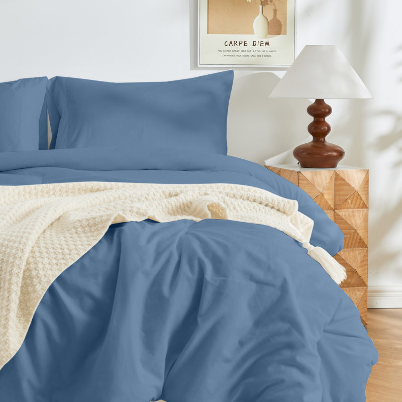 Double Brushed, Skin-Friendly Pillowcase set, Stone Blue, King Pillow Case