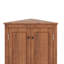 Armoire de coin triangulaire avec tablettes personnalisables et portes chics-118743575