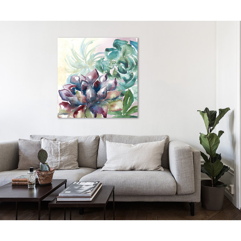 " Succulent VI ", 12" H x 12" W x 1.5" D