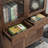 Nordic style all solid wood bookcase