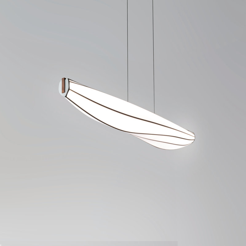 Lenis 1 - Light Pendant, 120V, 3500K, Walnut