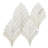 Rosea Floral 14.09 In. X 15.15 In. Polished Marble Mosaic Floor And Wall Tile (7.4 Sq. Ft. / Each)-117600706