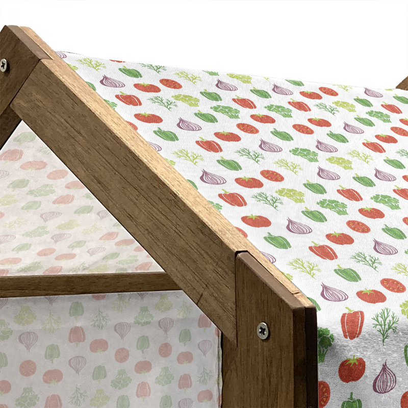 Niche en bois pour chien, H 25,59 po x l 29,53 po x P 21,65 po