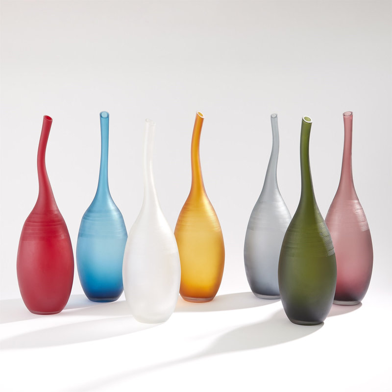 Curvature Bottle, 24.25" H x 7" W x 7" D, Blue