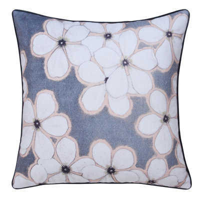 Norman Wyatt Home - Floral Pillow - Gray