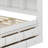 Full Bed With Bookcase Headboard – Under-Bed Storage Drawers & Bed End Storage Case Included-807336670