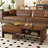 51" Modern Coffee Table With Led Glow, Hidden Storage & Open Shelf