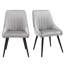 48cm H Tufted Velvet Upholstered Side Chair-2085460760