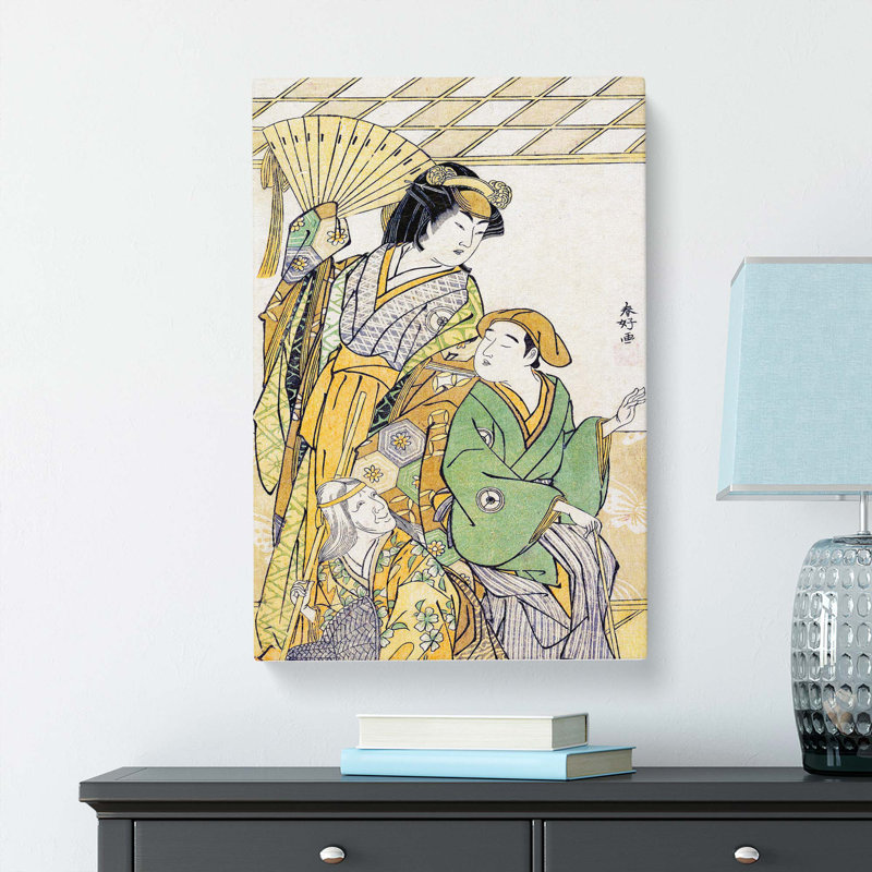 The Fourth Iwai Hanshiro by Katsukawa Shunsho - Wrapped Canvas Painting, 50cm H x 35cm W x 3cm D
