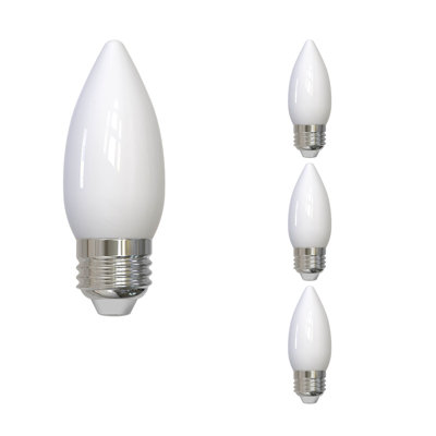 5.5 Watt Dimmable B11 Light Bulbs with Milky Finish and Medium (E26) Base