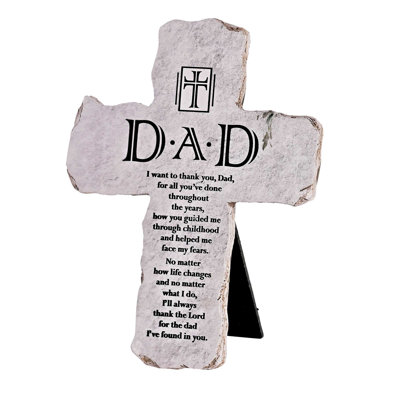 Tabletop Cross Dad Thank You 7H