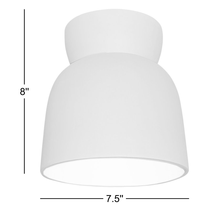 Logan Radiance - Hourglass Flush-Mount, Bisque, Incandescent (Not Included)