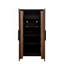 Armoire de cuisine, buffet autoportant avec portes et tablettes