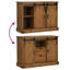 Sideboard HALDEN 2 Sliding Doors 112X40x80 Cm Solid Wood-1435730401