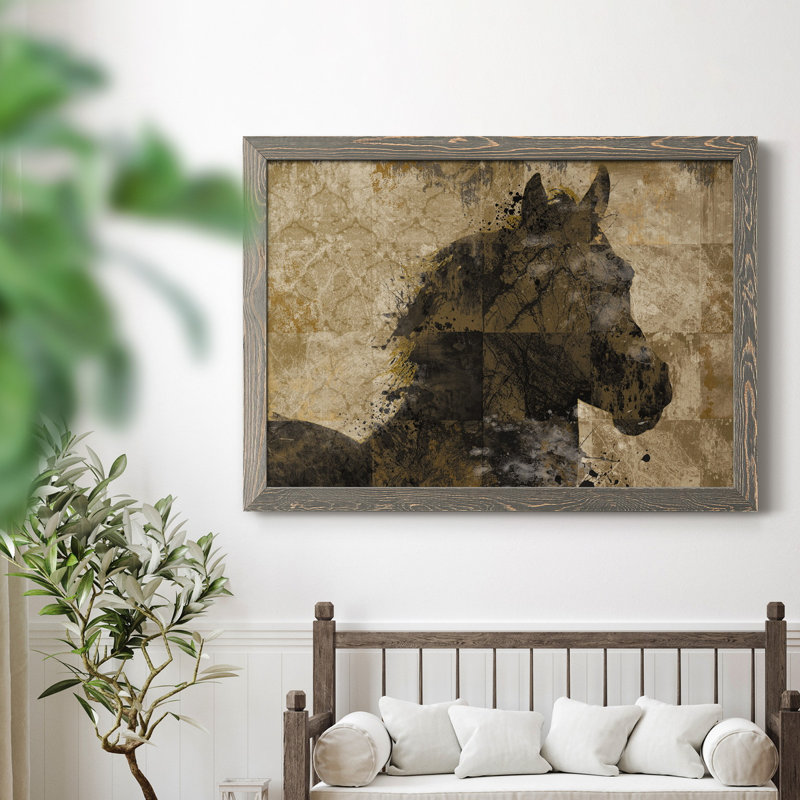Afprès Turnout - cadre photo, impression sur toile, H 37,5 po x l 27,5 po x P 1,5 po, Gris