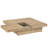 Square Coffee Table with Sliding Top and Hidden Storage