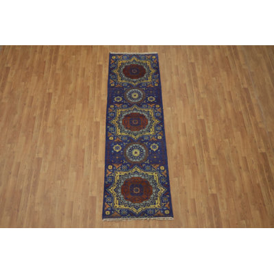 Tapis de couloir oriental traditionnel - Laine nouée à la main 2 x 8