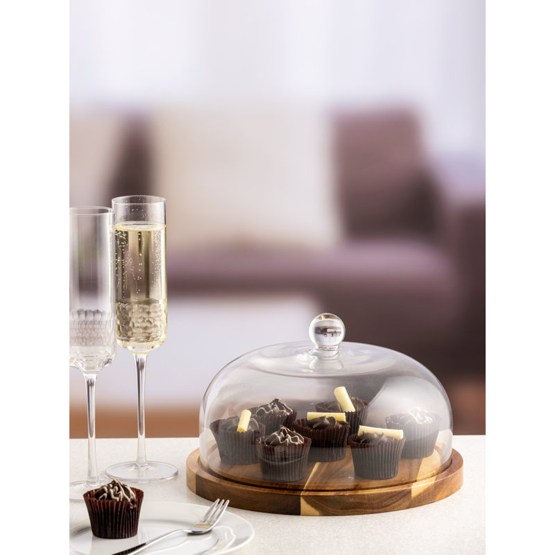 Cheese/cake Dome & Wooden Board