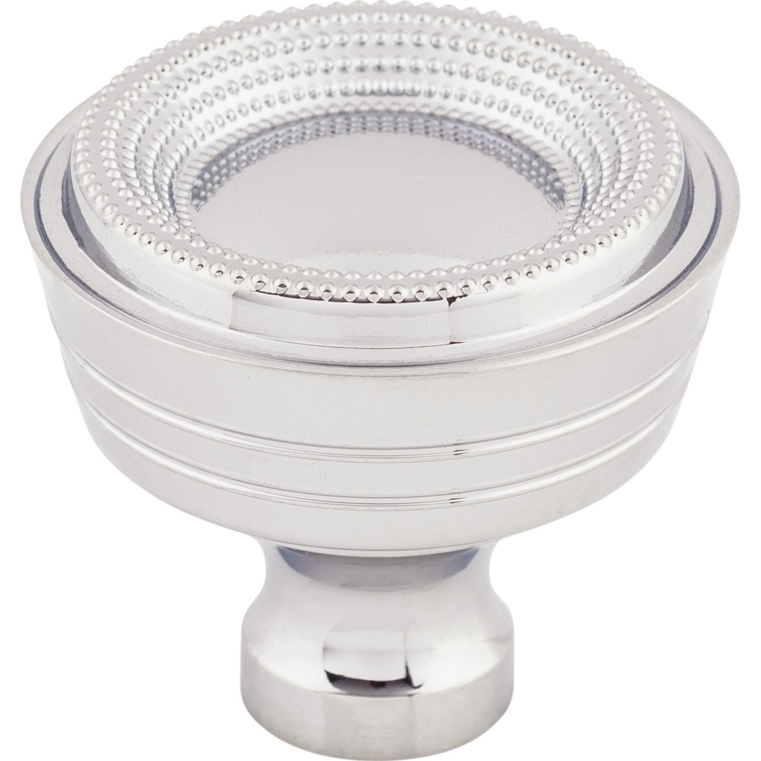 Beaded 1 5/16" Diameter Round Knob Top Knobs