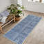  Tapis lavable antidérapant - Tapis rayé bleu pour le salon, la chambre à coucher, la salle à manger et la cuisine-114442247