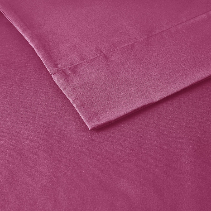 Ensemble de draps en microfibre toutes saisons Gracie Mills Ruby, Ensemble de draps pour lit simple TG avec un drap-, Rose