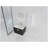 28" Wall-Mounted Bathroom Vanity With Ceramic Sink and Side Cabinet, Soft Close Doors, 00112WH-06328BCT Combination Cabinet(KD-Packing)
