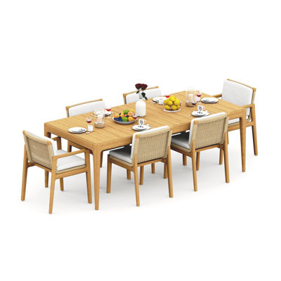 Sema Outdoor - Piece Teak Dining Set