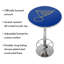 Table de bar avec repose-pieds St. Louis Blues