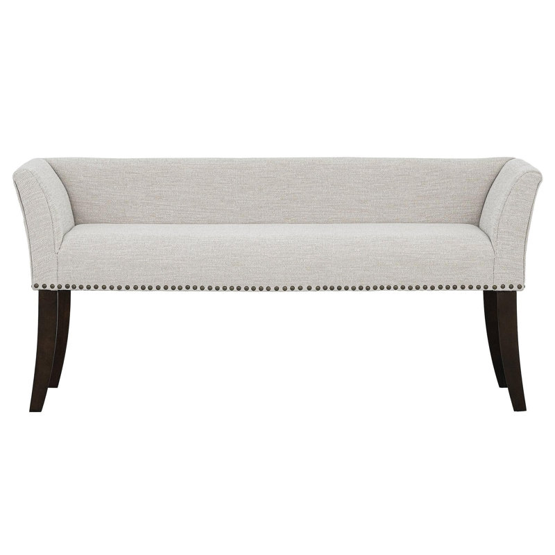 Upholstered Bench, Cream