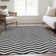 Premium Machine Washable Prisco Black Rug