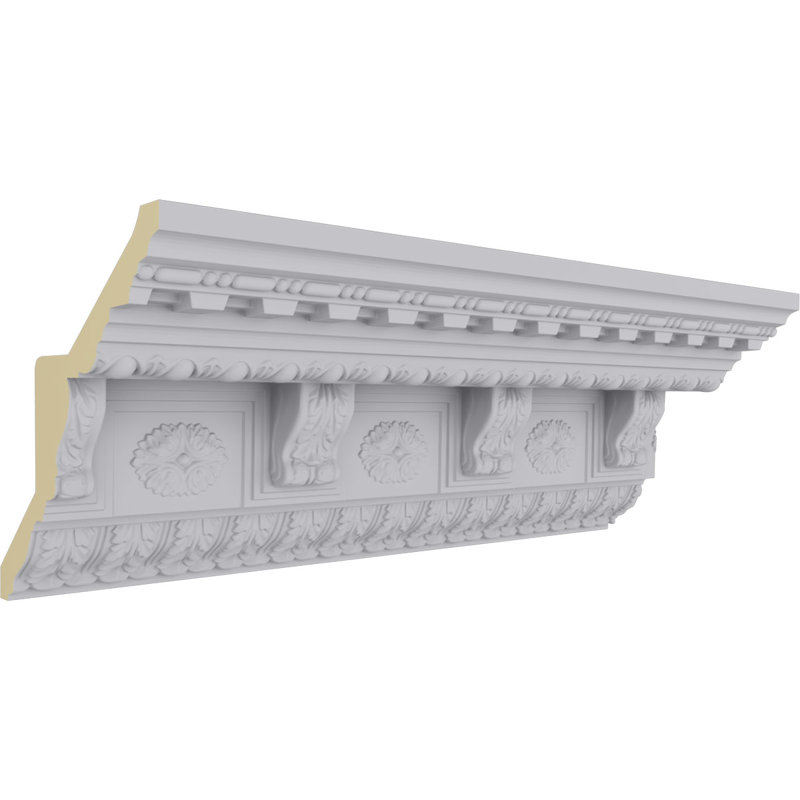 Granada 94.5" White Polyurethane Crown Moulding
