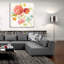 «Full Bloom 4» par Danhui Nai, art mural en verre acrylique, 36 po x 36 po