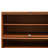 10-layer Rectangular Freestanding Bamboo Shoe Cabinet with Doors-346620189