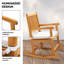 Solid Fir Wood Rocking Chair With Square Back And Cushioned Seat-249382569