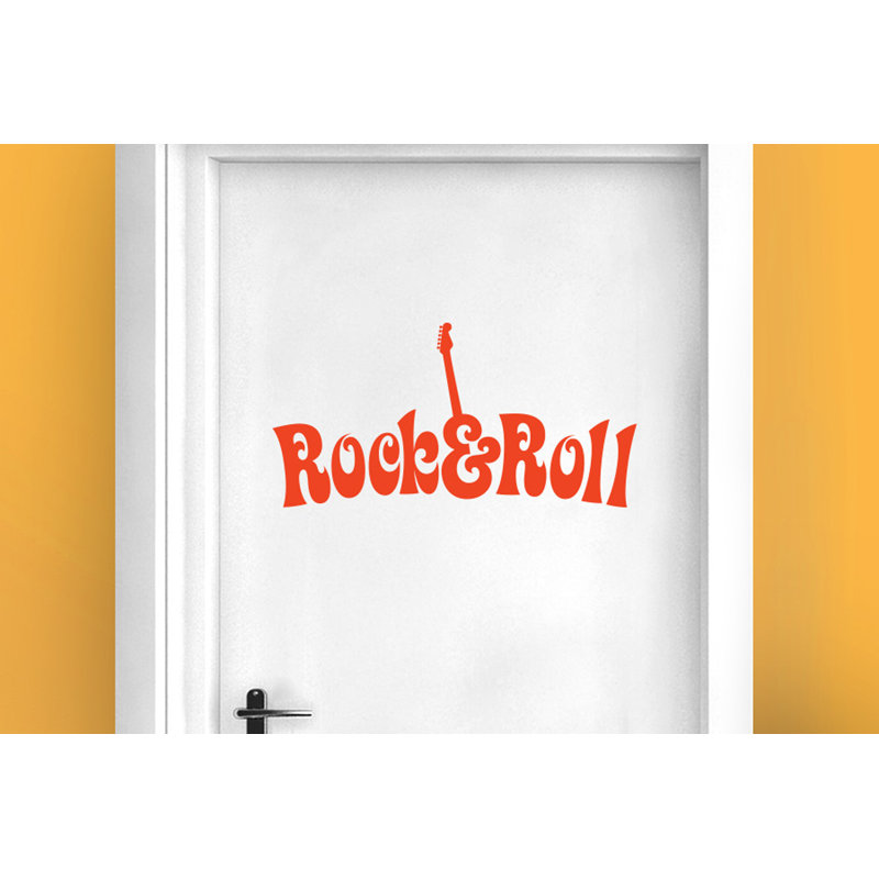 Entertainment Wall Decal, Orange