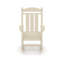 Fauteuil berçant traditionnel beige en polyéthylène haute densité pour porche-858549650