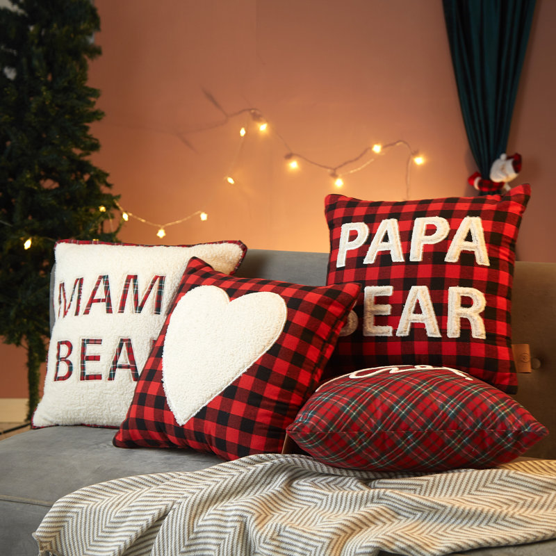 Dearfoams Plaid Reversible Throw Pillow