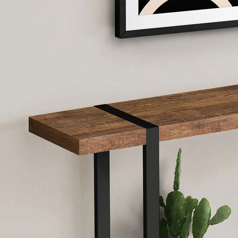 Table de hall d'entrée de style américain, H 31,50 po x l 31,50 po x P 9,84 po