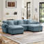 Canapé à assise profonde avec rangement sous chaque siège et repose-pieds DUCALE-323847451-330304859-323847453