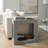 Inniss Modern Geometric 22" End Table with Open Shelf-878405166